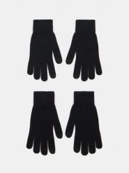 Rękawiczki z funkcją touch screen 2 pack - czarny. Czarne rękawiczki męskie Sinsay, bez wzorów. Za 12.99 zł.