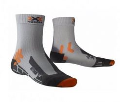 Skarpetki trekkingowe damskie X-Socks® Outdoor sportowe. Szare skarpetki damskie X-Socks, bez wzorów, z elastanu. Za 44.49 zł.