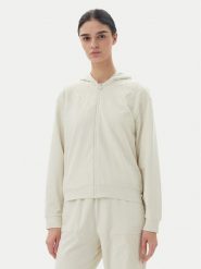 EA7 Emporio Armani Bluza 7W000479 AF13135 U1112 Beżowy Regular Fit. Brązowe bluzy damskie EA7 Emporio Armani, xl, bez wzorów, z bawełny, bez ramiączek, bez kaptura. Za 359.99 zł.