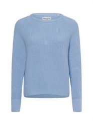 Marc O'Polo Sweter z dzianiny Kobiety Bawełna niebieski, M. Niebieskie swetry nierozpinane damskie Marc O'Polo, m, bez wzorów, z bawełny, eleganckie, bez kołnierzyka, bez ramiączek. Za 559.95 zł.