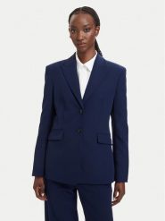 HUGO Marynarka Asmalla-1 50533901 Granatowy Slim Fit. Niebieskie marynarki i żakiety damskie Hugo, bez wzorów, z syntetyku, bez kołnierzyka, bez ramiączek. Za 849.99 zł.