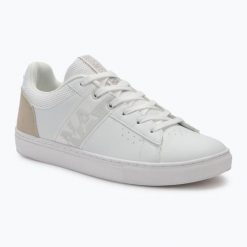 Buty męskie Napapijri. Białe buty zimowe męskie Napapijri, bez wzorów, bez obcasa, bez zapięcia. Za 209.99 zł.