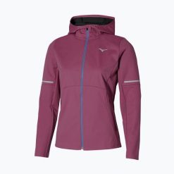 Kurtka do biegania damska Mizuno Thermal Charge BT. Czerwone kurtki sportowe damskie Mizuno, bez wzorów, bez ramiączek, bez kaptura, do biegania. Za 379.99 zł.
