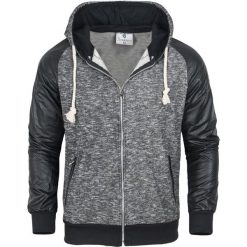 Bluza męska na suwak z kapturem Recea. Bluzy męskie Recea, na wiosnę, m, bez wzorów, z bawełny, z kapturem. W wyprzedaży za 49.99 zł.