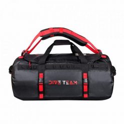 Torba DIVE TEAM 90 L do nurkowania. Czarne torby na ramię męskie AGAMA, z materiału, na ramię, duże. Za 336.72 zł.