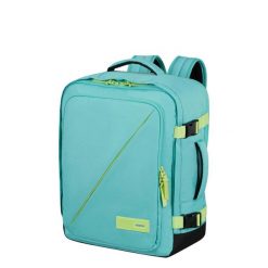 Plecak kabinowy American Tourister Take2cabin S/M - dusty turquoise/lime. Zielone plecaki damskie American Tourister, bez wzorów. Za 209.99 zł.