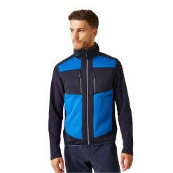 Męski Hybrydowy Ocieplacz Na Ciało EVolve Stretch. Czarne bluzy męskie Regatta, m, bez wzorów, sportowe, bez ramiączek, bez kaptura. Za 185.99 zł.