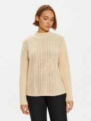 LOLA CASADEMUNT Sweter LF2411010 Écru Regular Fit. Swetry nierozpinane damskie LOLA CASADEMUNT, xs, bez wzorów, z bawełny, bez kołnierzyka, bez ramiączek. Za 339.99 zł.