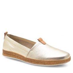 Półbuty Lasocki. Żółte półbuty damskie Lasocki, bez wzorów, bez obcasa, na płaskiej podeszwie, bez zapięcia. Za 189.99 zł.