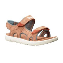 Sandały juniorskie Timberland Perkins Row 2 Strap. Brązowe sandały męskie Timberland, na lato, bez wzorów, bez zapięcia. Za 189.99 zł.