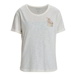 Koszulka z krótkim rękawem dla Kobiety OCEANWAVE REGULAR. Białe koszulki sportowe damskie Roxy, m, bez wzorów, z bawełny, bez ramiączek. Za 109.99 zł.