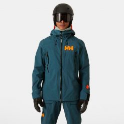 Kurtka narciarska Helly Hansen Sogn Shell 2.0. Zielone kurtki sportowe męskie Helly Hansen, na zimę, m, bez wzorów, bez kaptura, narciarskie. Za 1,536.00 zł.