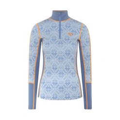Damski sweter 1/2 zip Kari Traa Anna. Niebieskie swetry nierozpinane damskie Kari Traa, na zimę, bez wzorów, sportowe, bez kołnierzyka, bez ramiączek. Za 537.50 zł.