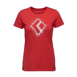 Koszulka damska bawełniana Black Diamond Chalked Up 2.0 Tee z krótkim rękawem. Czerwone koszulki sportowe damskie Black Diamond, m, bez wzorów, z bawełny, bez ramiączek. Za 165.70 zł.