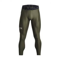 Spodnie treningowe męskie Under Armour Ua Hg Armour Leggings. Zielone spodnie sportowe męskie Under Armour, m, bez wzorów, do biegania. Za 275.00 zł.