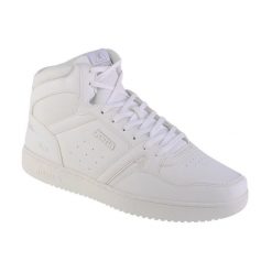 Buty sportowe Sneakersy męskie, Joma C.Platea Mid Men 2302. Białe buty sportowe męskie Joma, bez wzorów, z gumy, bez zapięcia, trekkingowe. Za 169.99 zł.