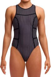 Strój pływacki Funkita Pin Stripe Hi Flyer zapinany na suwak. Czarne stroje kąpielowe damskie Funkita, s, bez wzorów. Za 289.00 zł.