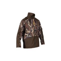 Kurtka SUPERDUCK 100 KAMOREEDS. Brązowe kurtki męskie SOLOGNAC, xl, bez wzorów, z materiału, bez kaptura. W wyprzedaży za 209.99 zł.