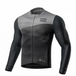 Góra z rękawami kurtka wiatroszczelna kolarska. Czarne kurtki męskie ROCKBROS, na lato, m, bez wzorów, z materiału, eleganckie, bez kaptura. Za 283.60 zł.