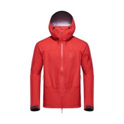 Kurtka przeciwdeszczowa męska BLACKYAK Brangus. Czerwone kurtki męskie BLACK YAK, m, bez wzorów, sportowe, bez kaptura. Za 1,599.00 zł.