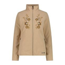 Damska polarowa bluza z zamkiem CMP. Brązowe bluzy damskie CMP, s, bez wzorów, z materiału, eleganckie, bez ramiączek, z kapturem. Za 386.45 zł.