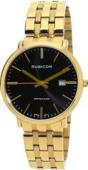 Zegarek Rubicon Zegarek męski Rubicon RBN191 złoty. Żółte zegarki męskie Rubicon, bez wzorów, złote. Za 306.00 zł.