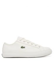 Lacoste Tenisówki Backcourt 7-49CMA0017 Biały. Białe trampki męskie Lacoste, bez wzorów, z materiału, bez zapięcia. Za 249.99 zł.