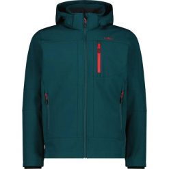 Kurtka z zamkiem błyskawicznym z kapturem CMP. Zielone kurtki sportowe męskie CMP, na wiosnę, bez wzorów, z softshellu, z kapturem, trekkingowe. Za 371.50 zł.