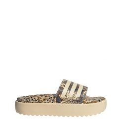 Klapki Adilette Platform. Czarne klapki damskie Adidas, bez wzorów, sportowe, bez obcasa, bez zapięcia. Za 279.00 zł.