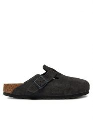 Birkenstock Klapki Boston Leve 1028552 Szary. Szare klapki damskie Birkenstock, bez wzorów, ze skóry, bez obcasa, bez zapięcia. Za 679.99 zł.