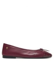 Tommy Hilfiger Baleriny Patent Toe-Cap FW0FW08830 Bordowy. Czerwone balerinki damskie Tommy Hilfiger, bez wzorów, ze skóry, bez obcasa, bez zapięcia. Za 339.99 zł.