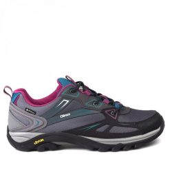 Buty turystyczne damskie Chiruca Aruba. Niebieskie obuwie trekkingowe damskie Chiruca, z gore-texu, bez zapięcia. W wyprzedaży za 466.50 zł.