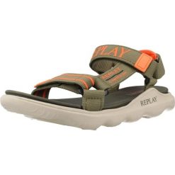 Sandały REPLAY SPACER 2 Zielony. Zielone buty zimowe męskie Replay, bez wzorów, z tkaniny, bez obcasa, bez zapięcia. Za 190.99 zł.