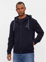 Armani Exchange Bluza 3DZMHS ZJGGZ 15CX Granatowy Regular Fit. Niebieskie bluzy męskie Armani Exchange, m, bez wzorów, z bawełny, bez ramiączek, bez kaptura. Za 529.99 zł.