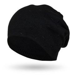 Czapka zimowa Peterson PTN HAT-04 czarna. Czarne czapki damskie Peterson, na zimę, bez wzorów, z materiału, eleganckie. Za 54.00 zł.