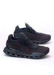 Sneakersy damskie ON Cloud Cloudnova (26.99814). Czarne obuwie sportowe damskie On, bez wzorów, bez zapięcia. Za 579.99 zł.
