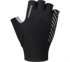Rękawiczki rowerowe ADVANCED, czarne. Czarne rękawiczki męskie Shimano, na lato, bez wzorów, z elastanu. Za 194.00 zł.