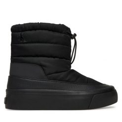 Śniegowce Calvin Klein. Czarne śniegowce damskie Calvin Klein, z nylonu, bez zapięcia. Za 389.99 zł.