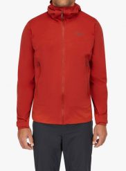 Kurtka z membraną męska Rab Kinetic 2.0 Jacket. Czerwone kurtki sportowe męskie RAB, m, bez wzorów, z poliesteru, bez kaptura. Za 797.49 zł.