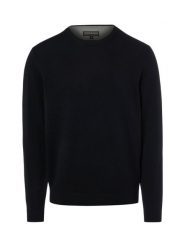 Finshley & Harding sweter z dzianiny z dodatkiem kaszmiru Mężczyźni Bawełna czarny, XXXL. Czarne swetry męskie Finshley & Harding, m, bez wzorów, z bawełny, eleganckie, bez kołnierzyka, bez ramiączek. Za 299.95 zł.