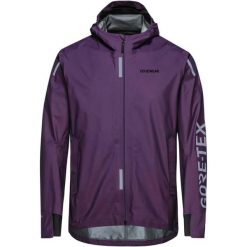Kurtka wodoodporna z logo Gore Concurve Gore-Tex. Fioletowe kurtki męskie Gore Wear, m, bez wzorów, z gore-texu, bez kaptura. Za 1,069.00 zł.