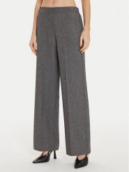 Imperial Spodnie materiałowe P4L0IEI Szary Wide Leg. Szare spodnie materiałowe damskie Imperial, bez wzorów, z materiału. Za 229.99 zł.