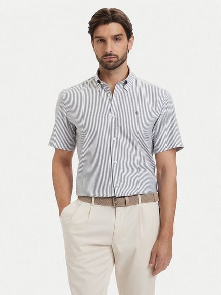 BOSS Koszula H-Liam 50560399 Niebieski Regular Fit. Niebieskie koszule męskie Boss, m, bez wzorów, z bawełny, bez kołnierzyka, bez ramiączek. Za 339.99 zł.