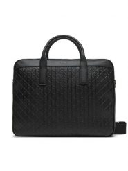 Calvin Klein Torba na laptopa Emblem Emboss Commuter LV04D3265G Czarny. Czarne torby na laptopa damskie Calvin Klein, bez wzorów, ze skóry. Za 649.99 zł.