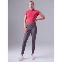 Damskie legginsy jeździeckie o średniej przyczepności PS of Sweden Katja Riding. Szare legginsy damskie PS OF SWEDEN, bez wzorów. Za 368.00 zł.