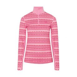 Damski sweter 1/2 zip Kari Traa Lilja. Czerwone swetry nierozpinane damskie Kari Traa, bez wzorów, sportowe, bez kołnierzyka, bez ramiączek. Za 354.50 zł.