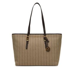 Torebka MICHAEL Michael Kors. Brązowe shopperki damskie MICHAEL Michael Kors, bez wzorów, bez dodatków. Za 889.99 zł.