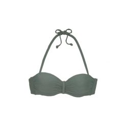 Bikini bandeau z fiszbinami kobiecy Lascana Loretta. Zielone stroje kąpielowe damskie LASCANA, s, bez wzorów, z mikrofibry. Za 277.00 zł.