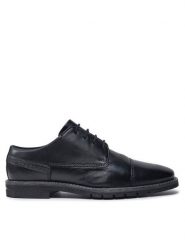 Bugatti Półbuty 311-A9G10-4000 Czarny. Czarne buty wizytowe męskie Bugatti, bez wzorów, ze skóry, bez obcasa, bez zapięcia. Za 449.99 zł.