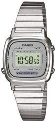 Zegarek Casio Zegarek damski Retro srebrny (LA670WEA-7EF). Szare zegarki damskie Casio, srebrne. Za 161.28 zł.